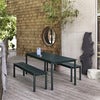 Linear Steel Matbord 200X75 cm Grey 