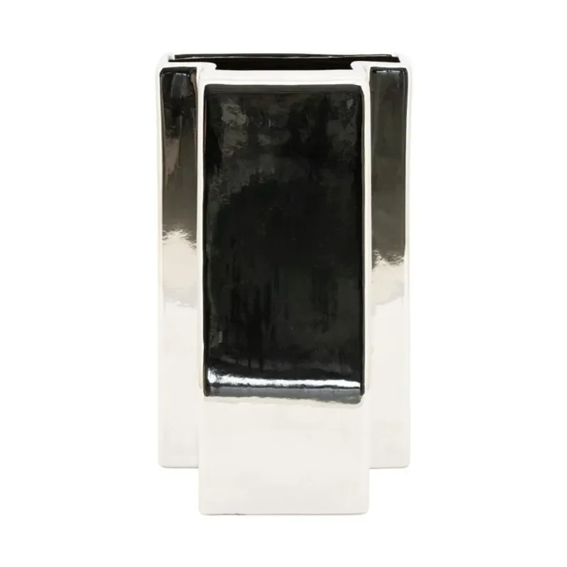 Silv 2 Vas 22x20,5x35,3 cm Lergods Silver