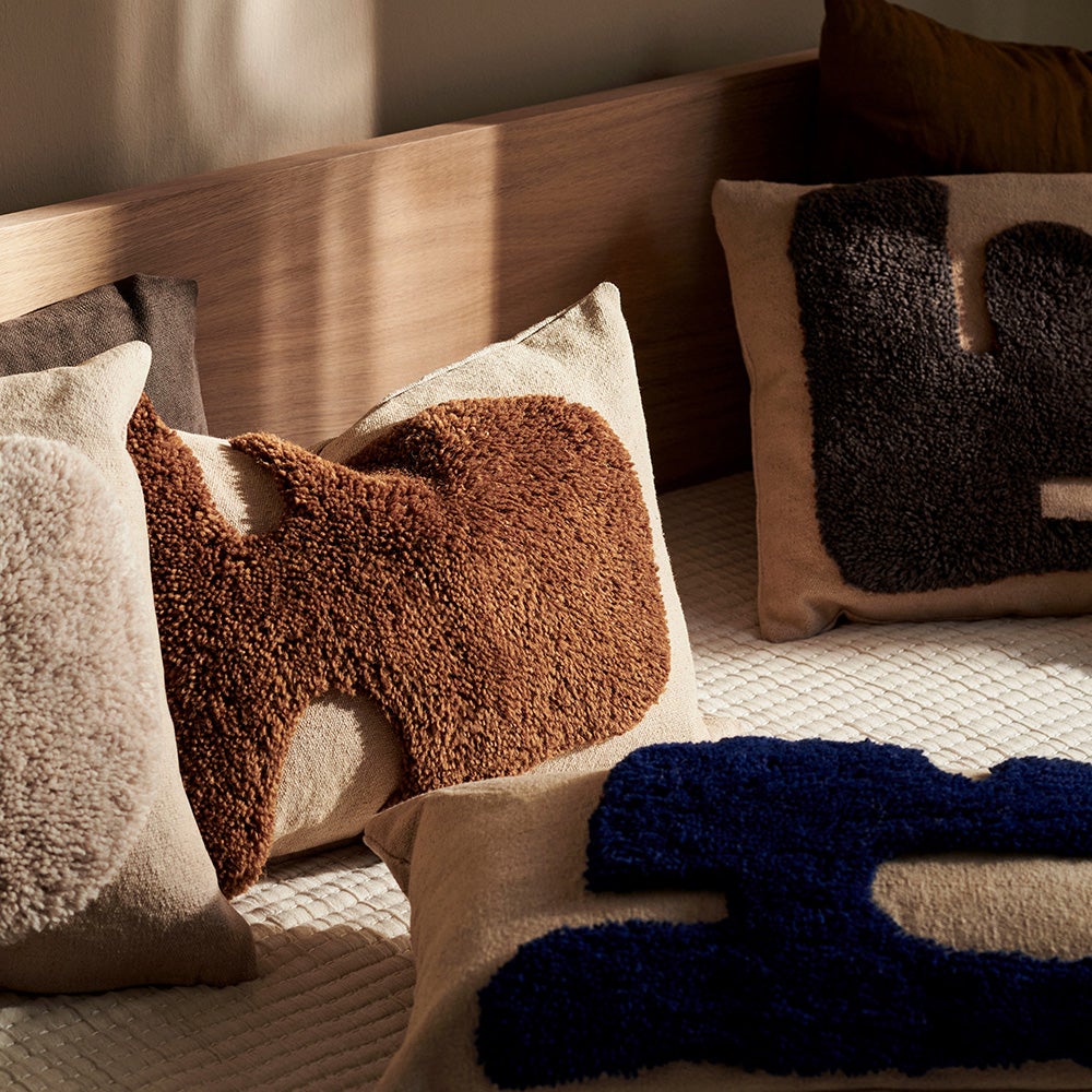 Lay Kudde 60X40 Sand/Br Blue