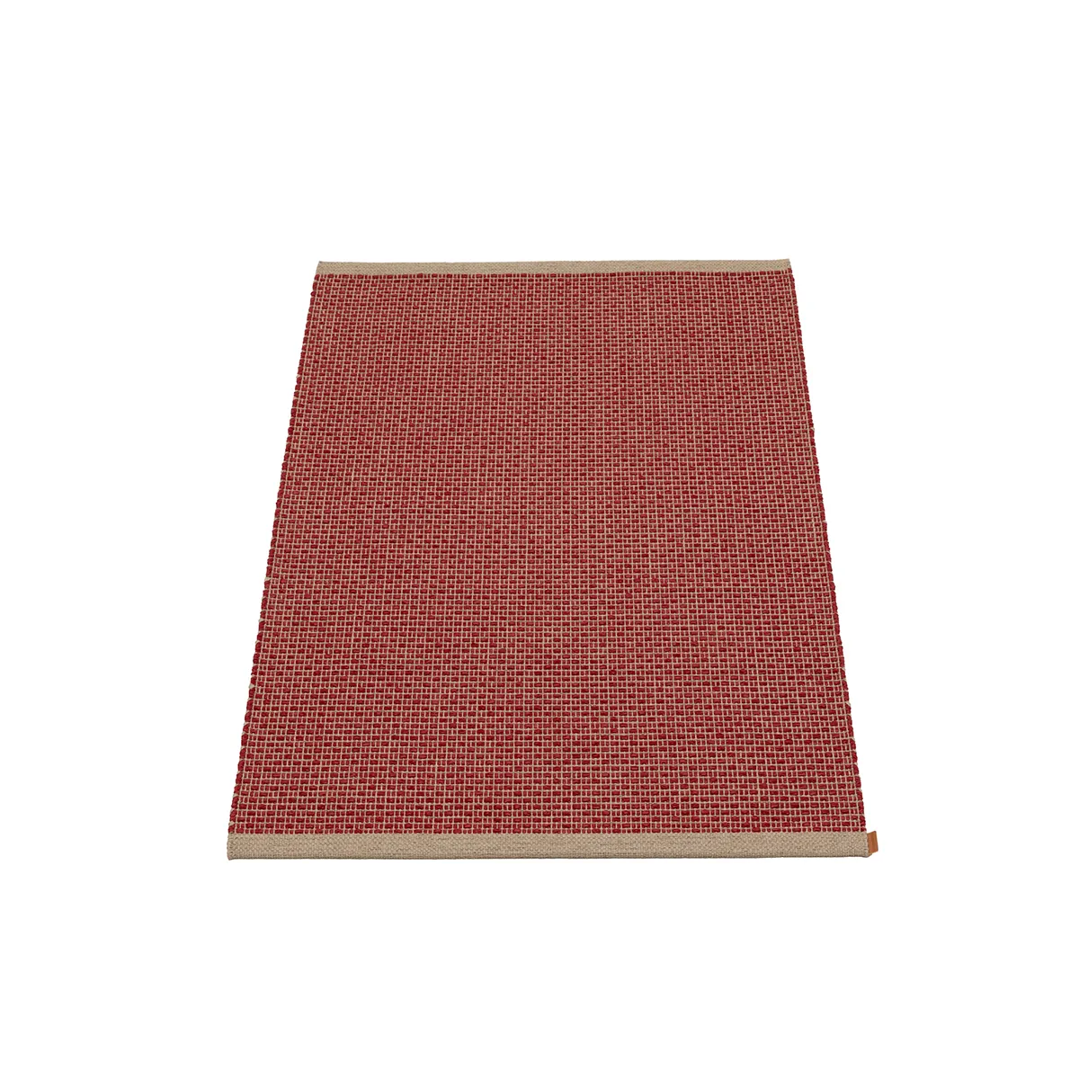 Tvättbar Plastmatta NILS Dark Red 70x180 cm