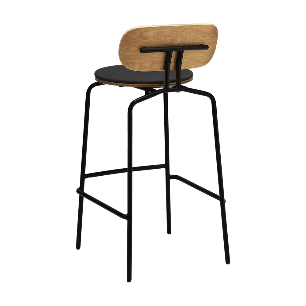 Curious Barstol Ek/Svart Shadow
