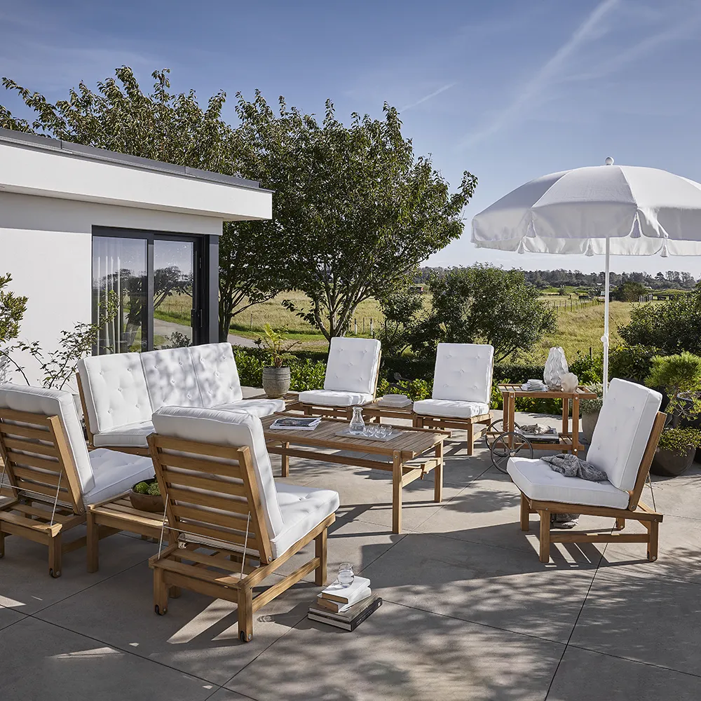 Fåtölj byggbar teak