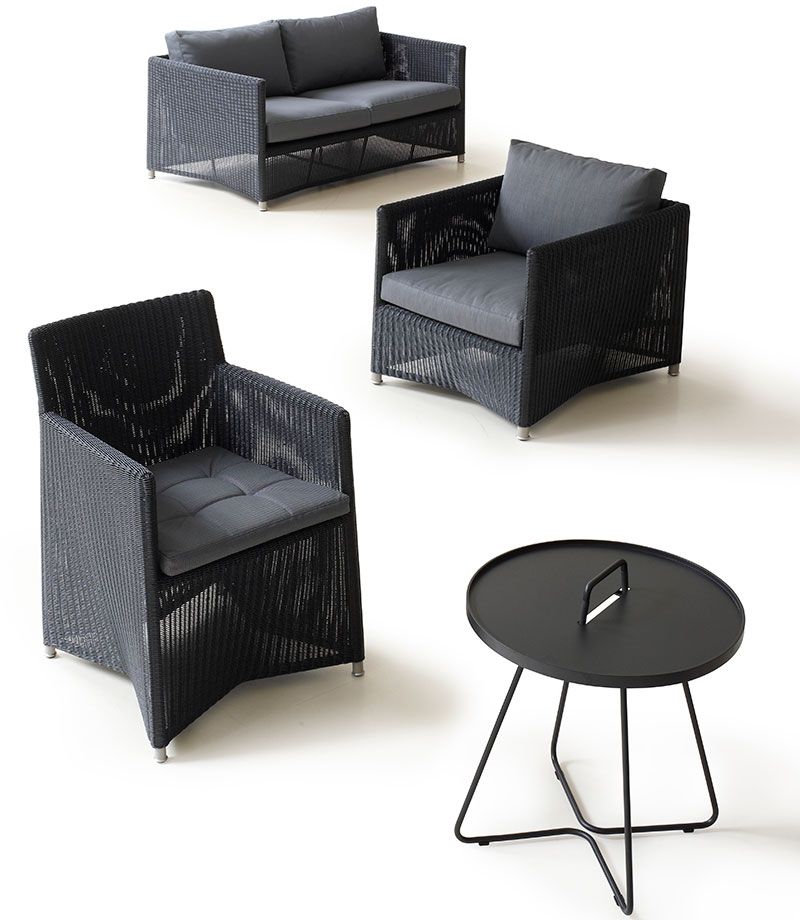 Diamond 3-Sitssoffa Grafit 