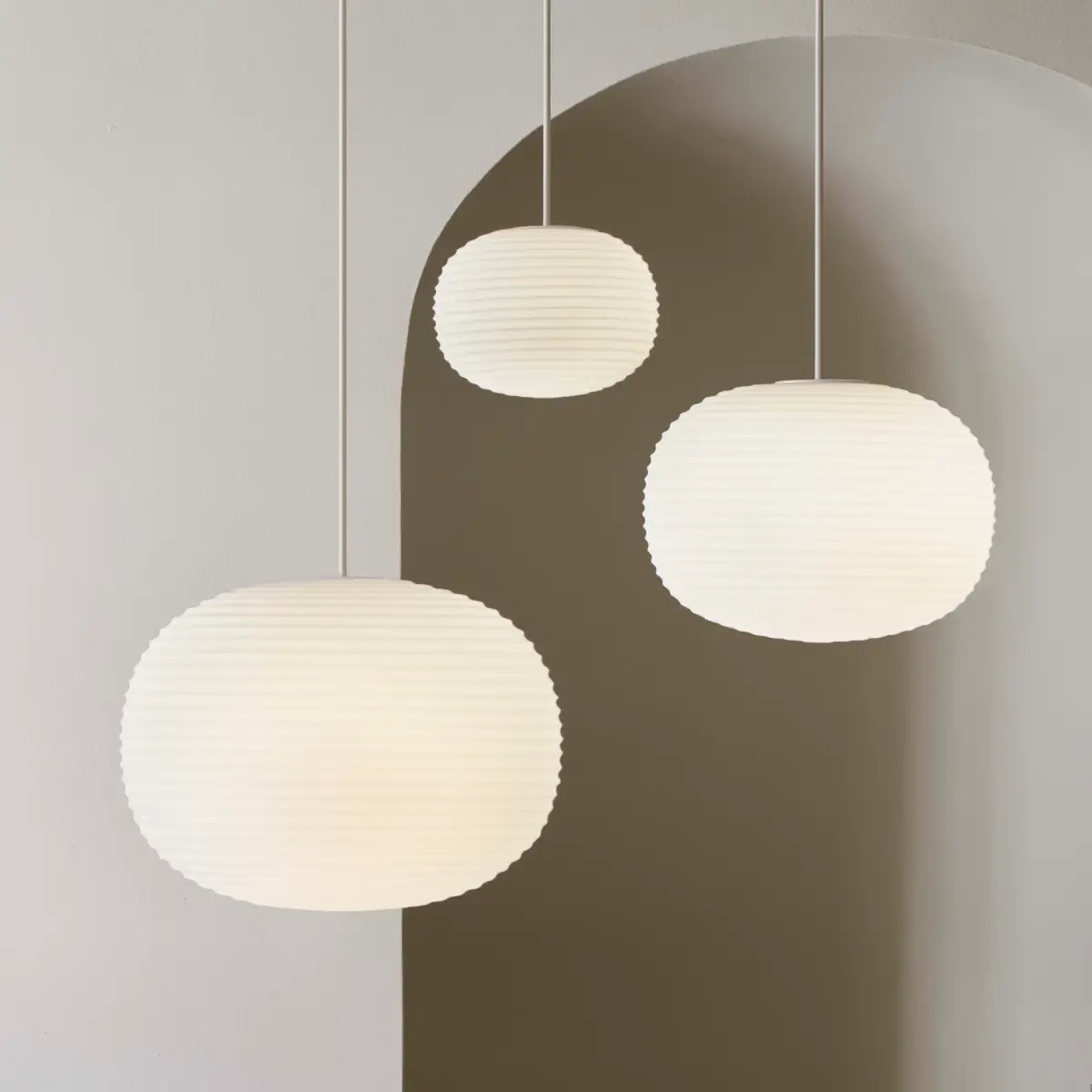 Lantern Pendellampa Ø40 Vit Opalglas