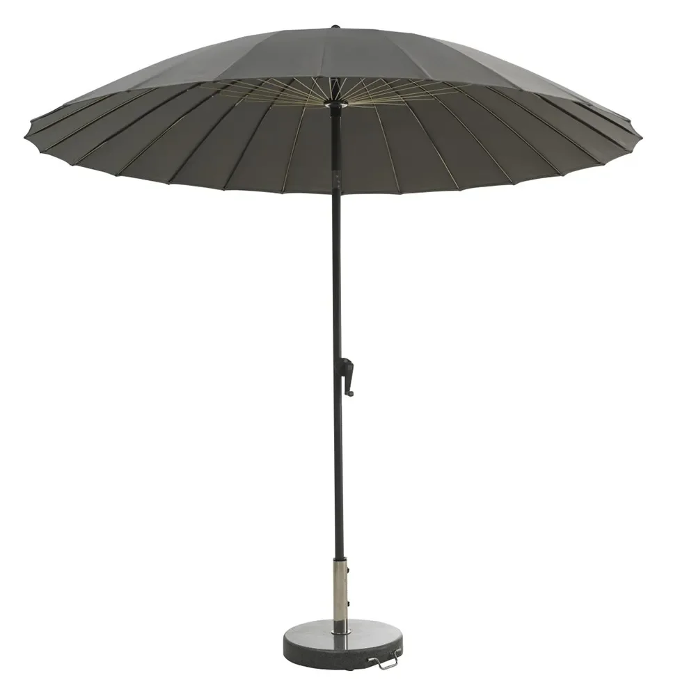 SHANGHAI Ø270cm  Antracitgrå/gula ribbor