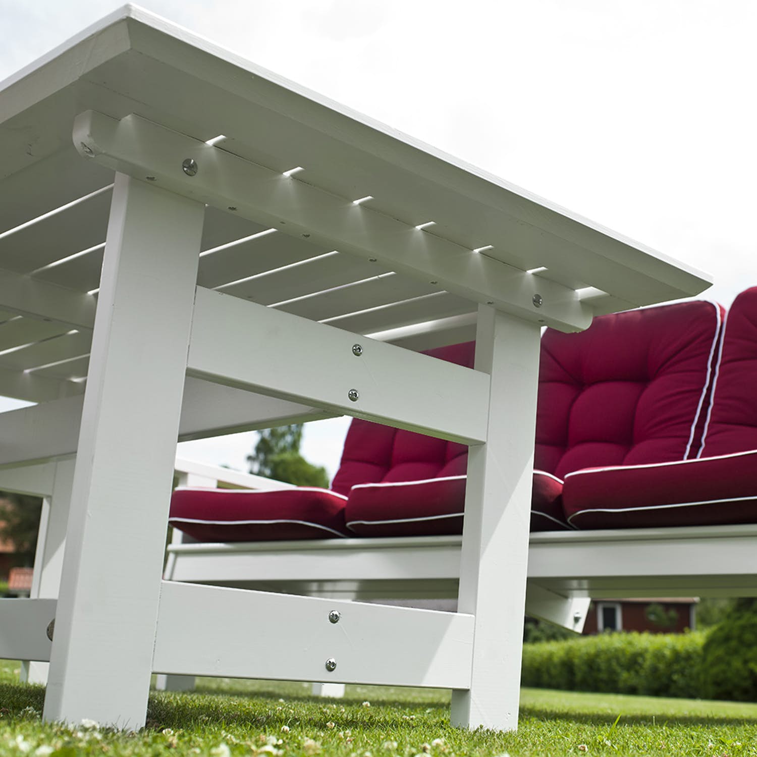 Herrgård Bord 90X165X66 Cm Vitlasyr 