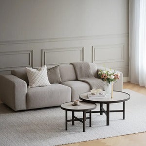 Willard soffa 3-sits tyg Alice ljusbeige