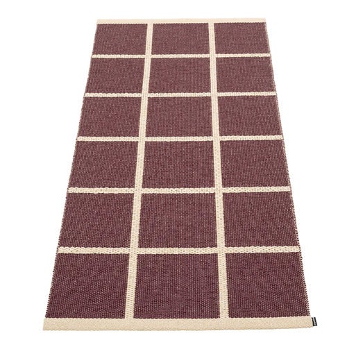 Vävd Matta Criss Burgundy 70x150 cm