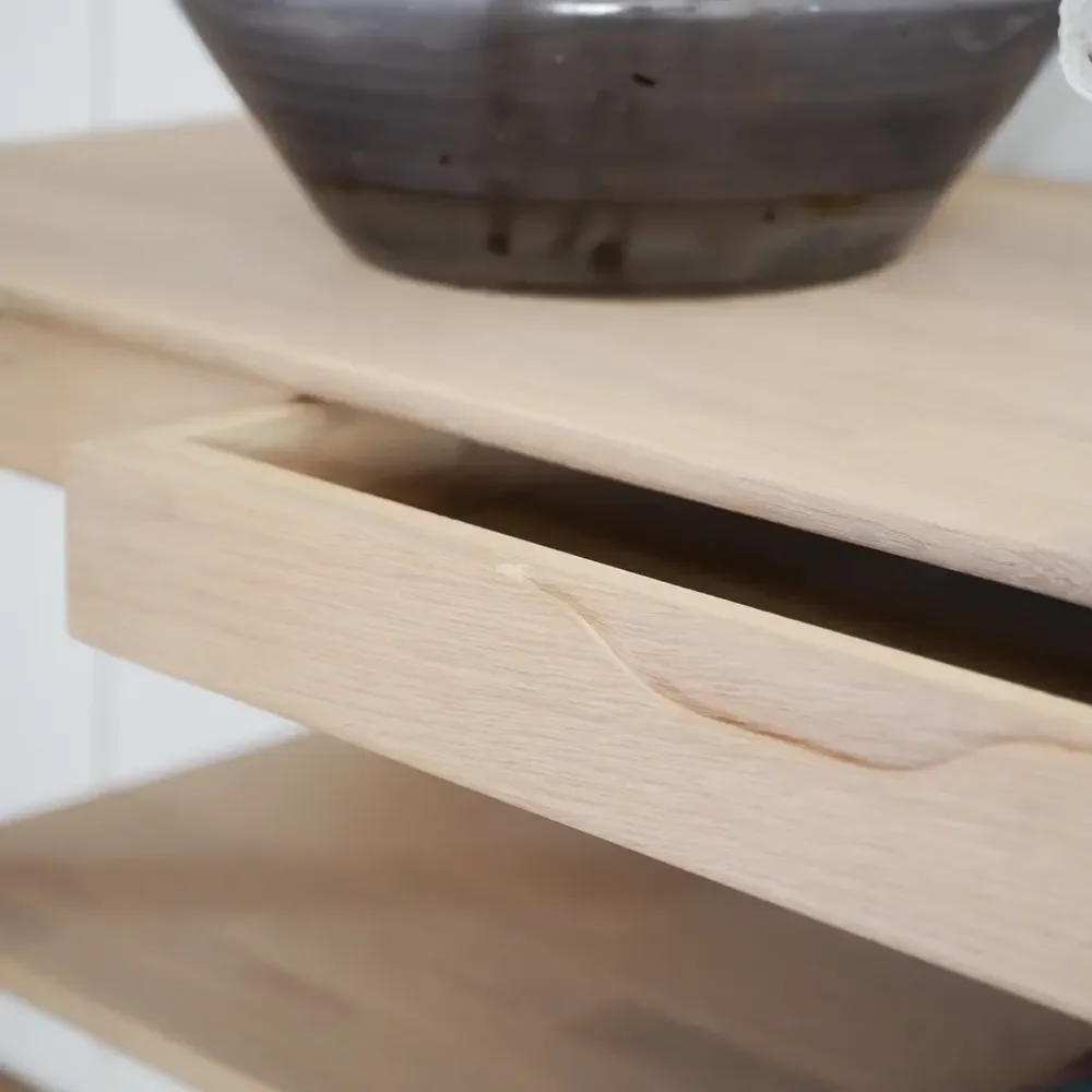 Markham avlastningsbord vitpigmenterad ek