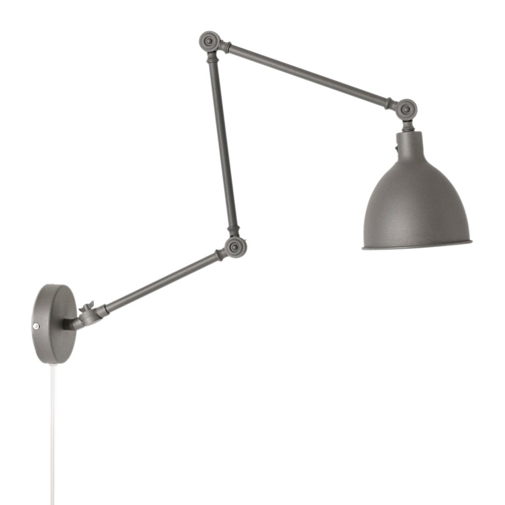 Bazar vägglampa l61.5-122 cm grå