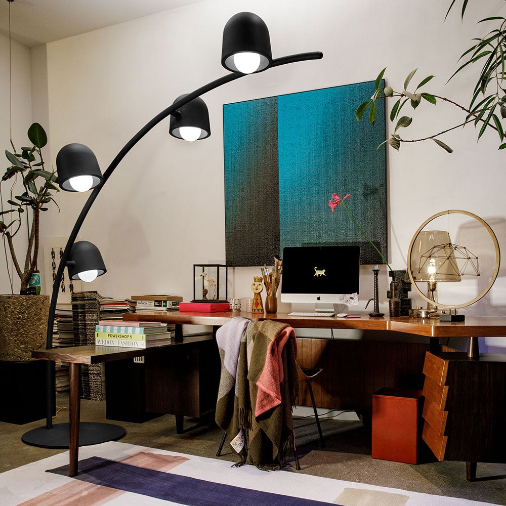 Big lebow golvlampa light grey 