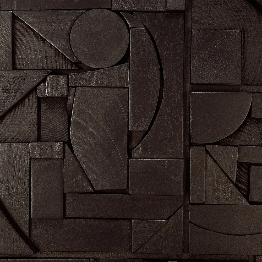 Bricks Väggdekor 90x60 cm Svart