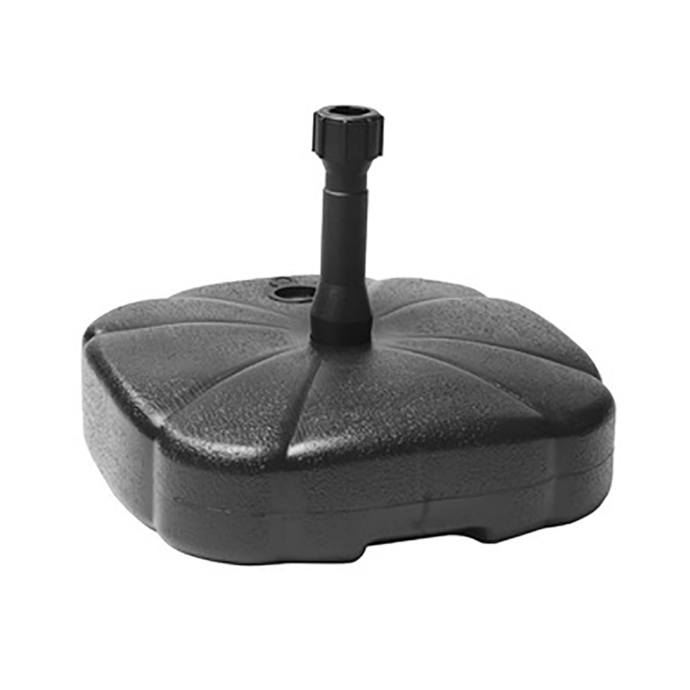 Parasollfot plast svart 