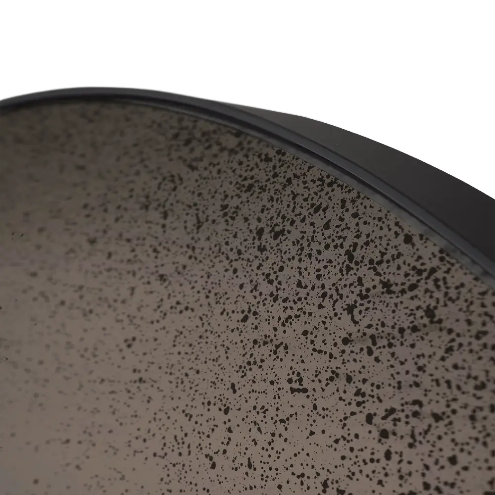 Aged väggspegel Ø61 cm bronze