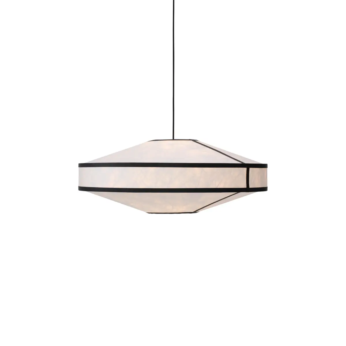 Kite Pendellampa Vit Och Svart Ø75