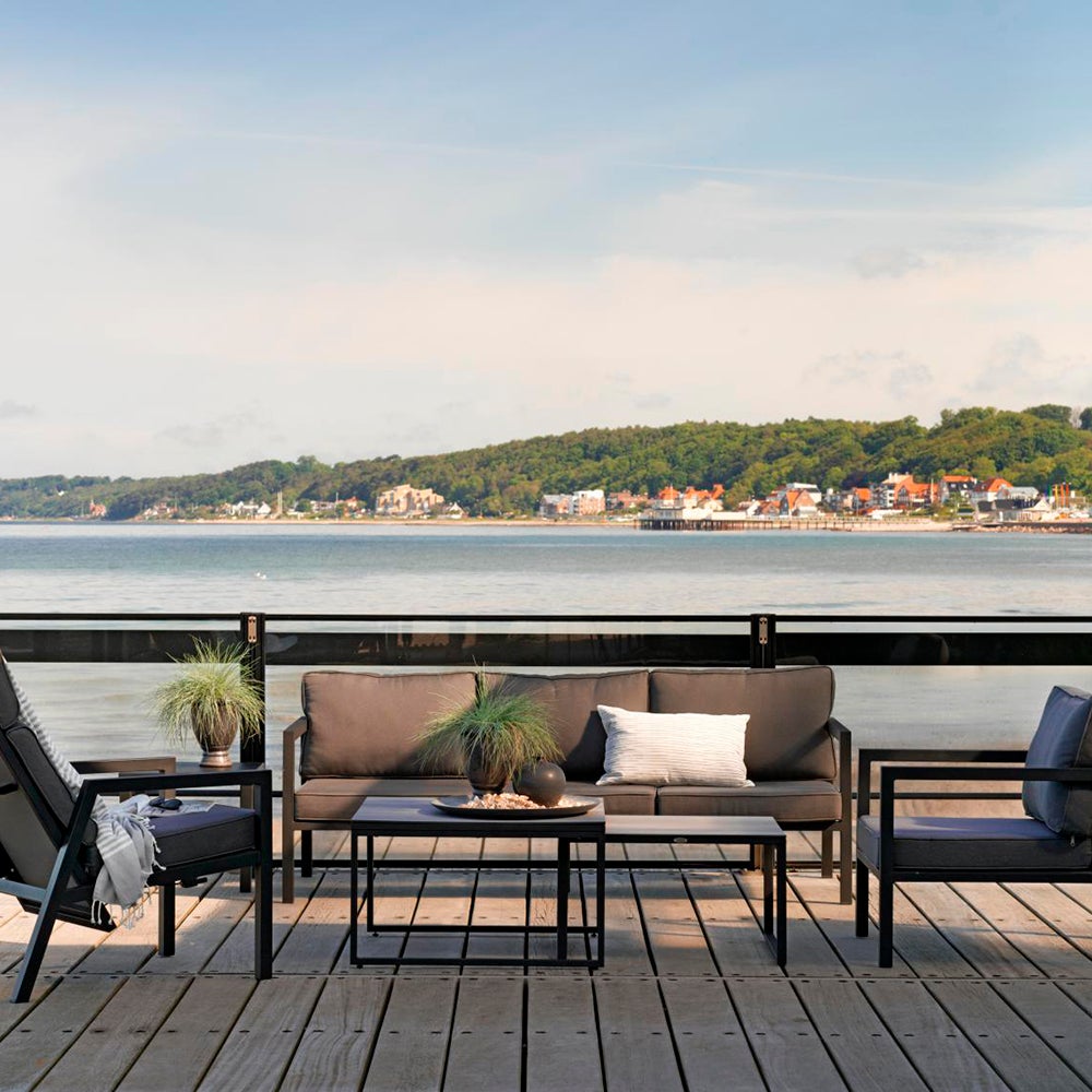 Belfort soffa svart/grå 