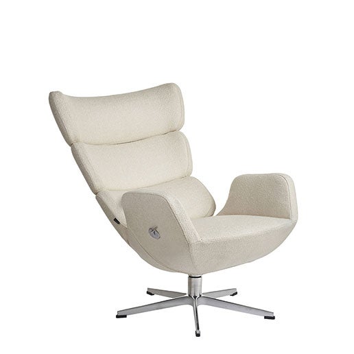 Turtle snurrfåtölj tyg C alu base