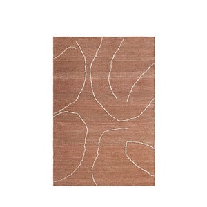 Handvävd Matta i Jute Gesso Terracotta 140x200 cm
