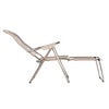 Spaghetti footrest taupe matt aluminium 