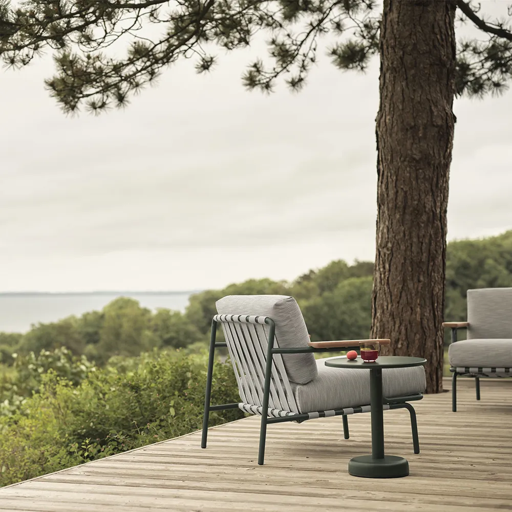 Linear Steel Soffbord Ø42 cm Anthracite Black 