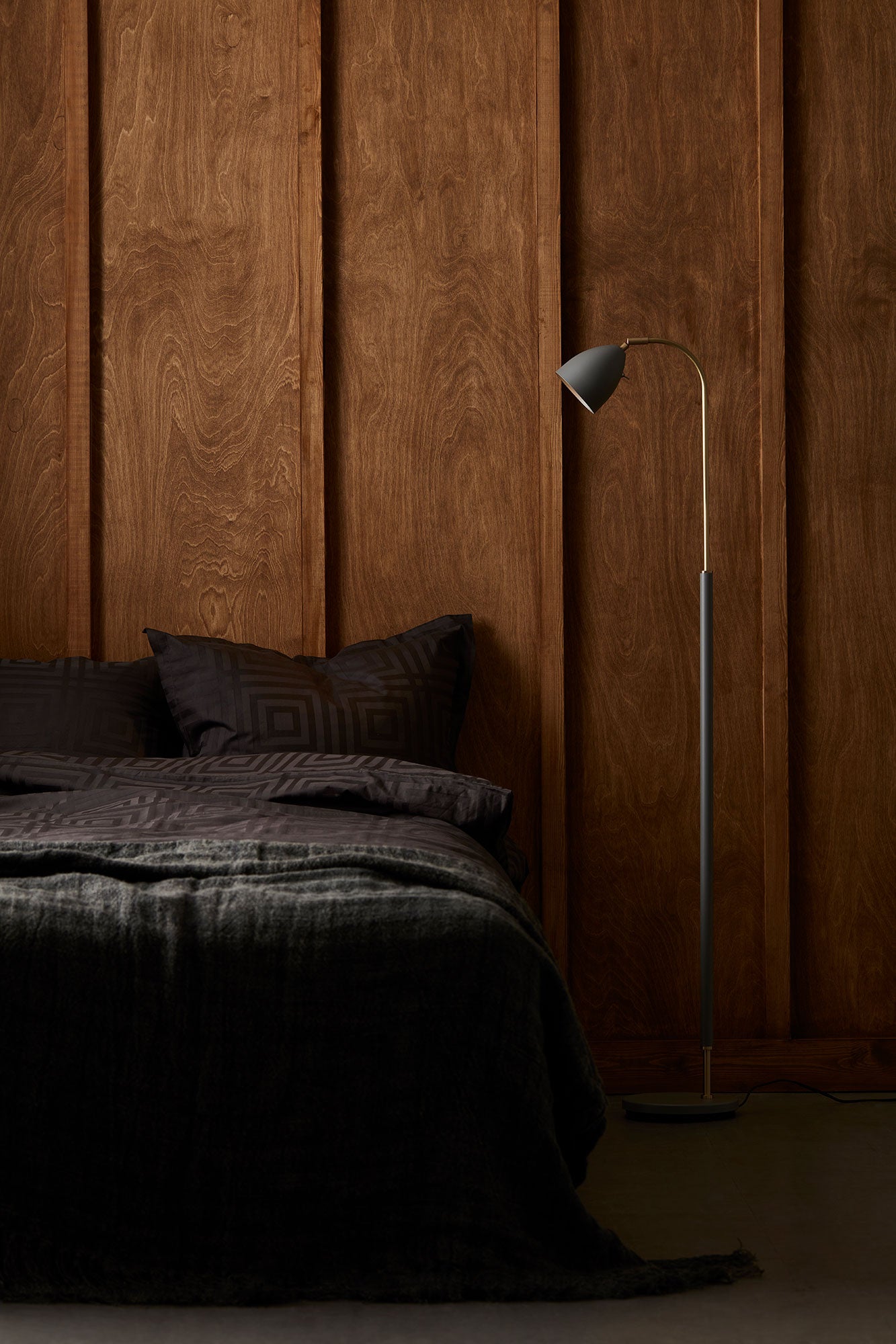 Deluxe Golvlampa Svart/Mässing Mr16 Inkl Ljuskälla