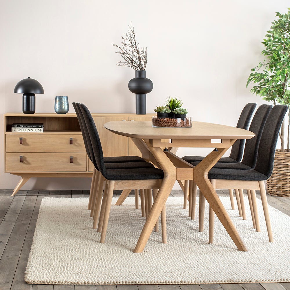 Nordik Matstol grå 2-pack