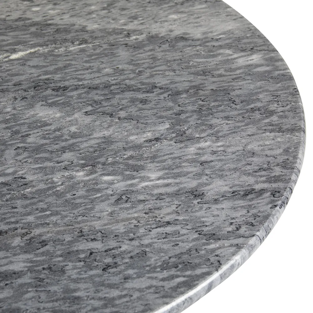 Loire marmor bord 60 grå/svart 