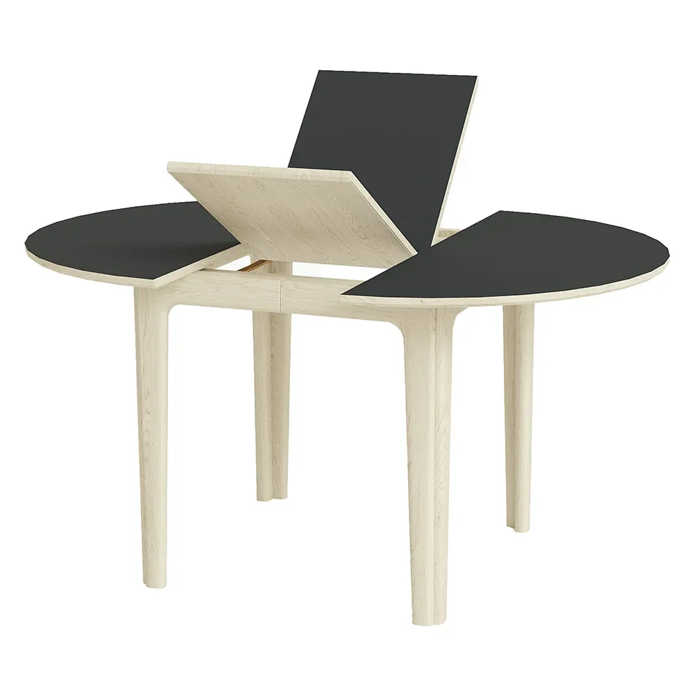 Sm111 matbord Ek Vitolja/Svart Nanolaminat