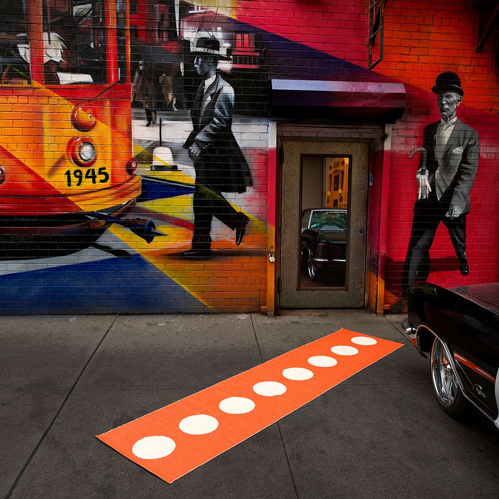 Vera matta 70x150 cm black/vanilla 