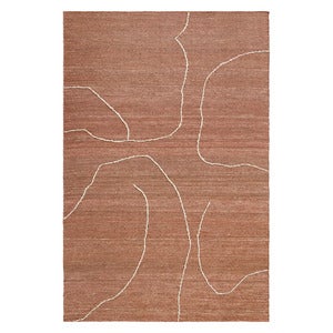Handvävd Matta i Jute Gesso Terracotta 170x240 cm