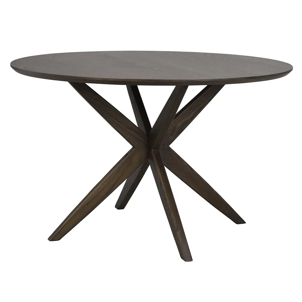 Calverton matbord Ø120 cm brun ek