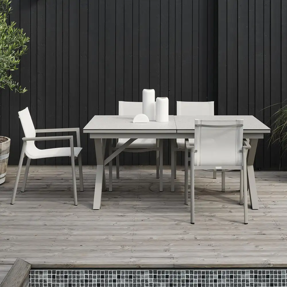 Delia stapelstol khaki/textilene 