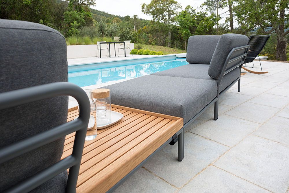 Level avslutsdel höger grå aluminium