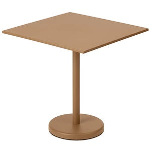 Linear Steel Cafébord 70x70 cm Burnt Orange 