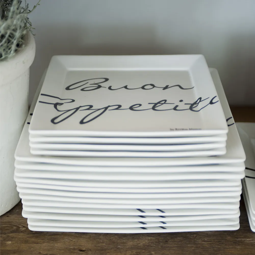 Buon Appetito tallrik fyrkantig 18 x 18 cm
