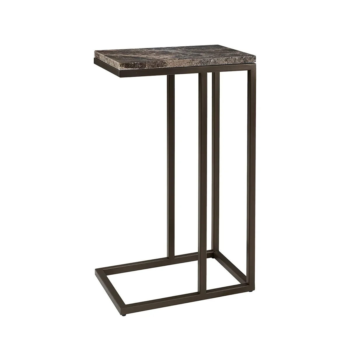 Sidobord i Marmor Taro Slim Ash Brown