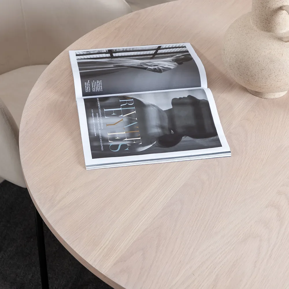 Bianca Matbord Ø110 Vitputsad