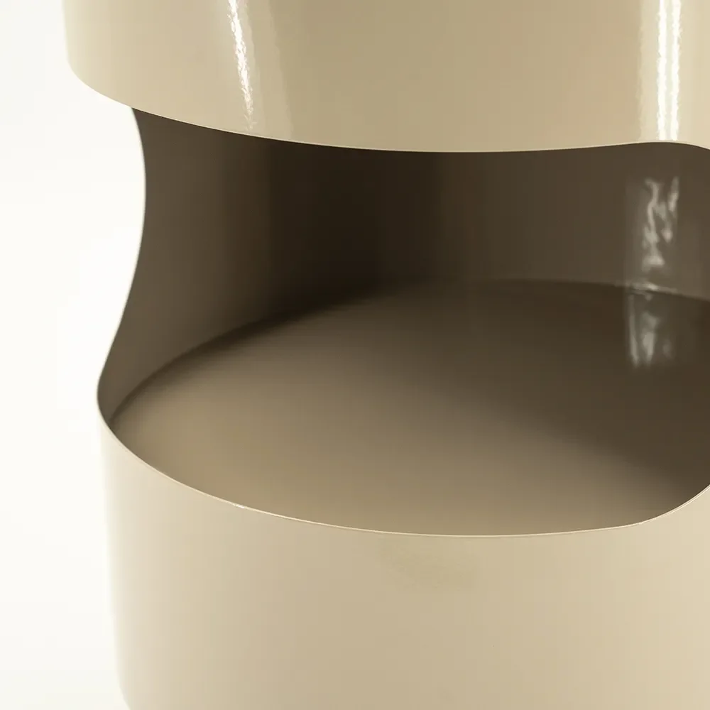 Tondo sidobord 37 cm taupe