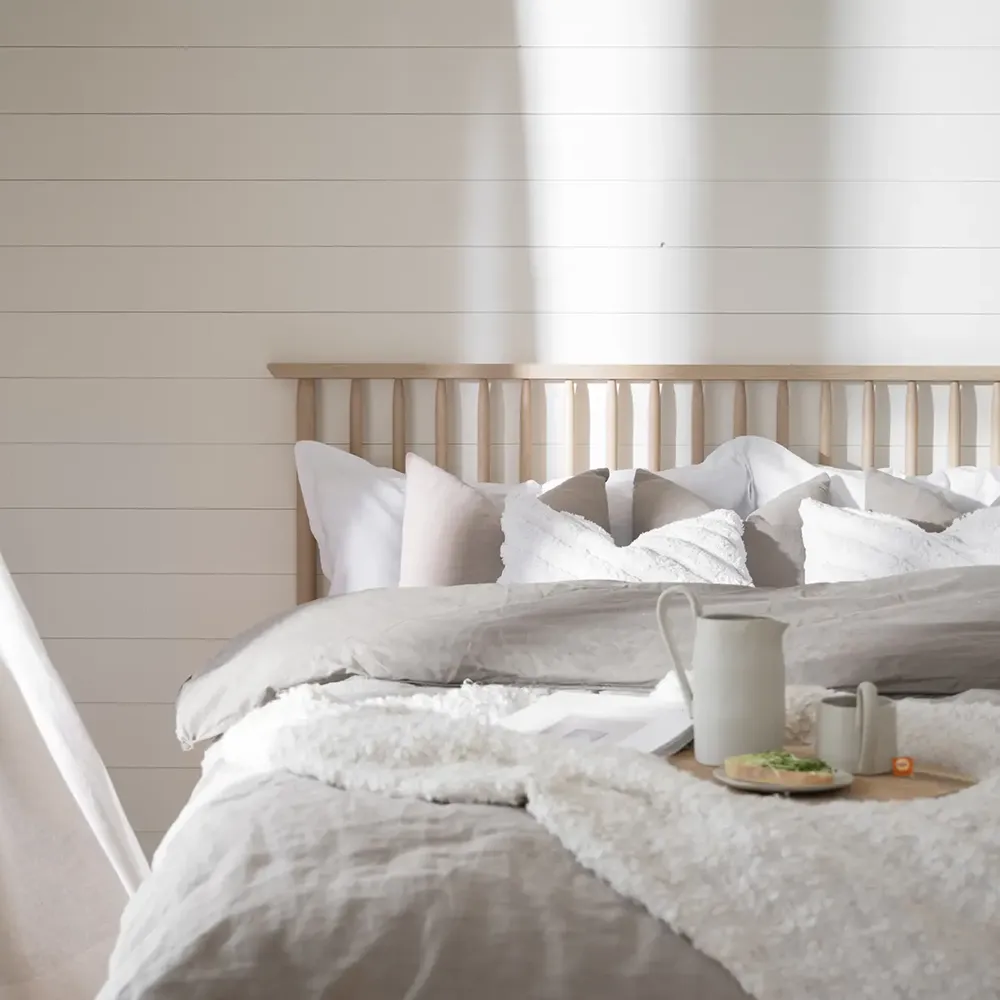  Riggins sänggavel 194x84 cm vitpigmenterad