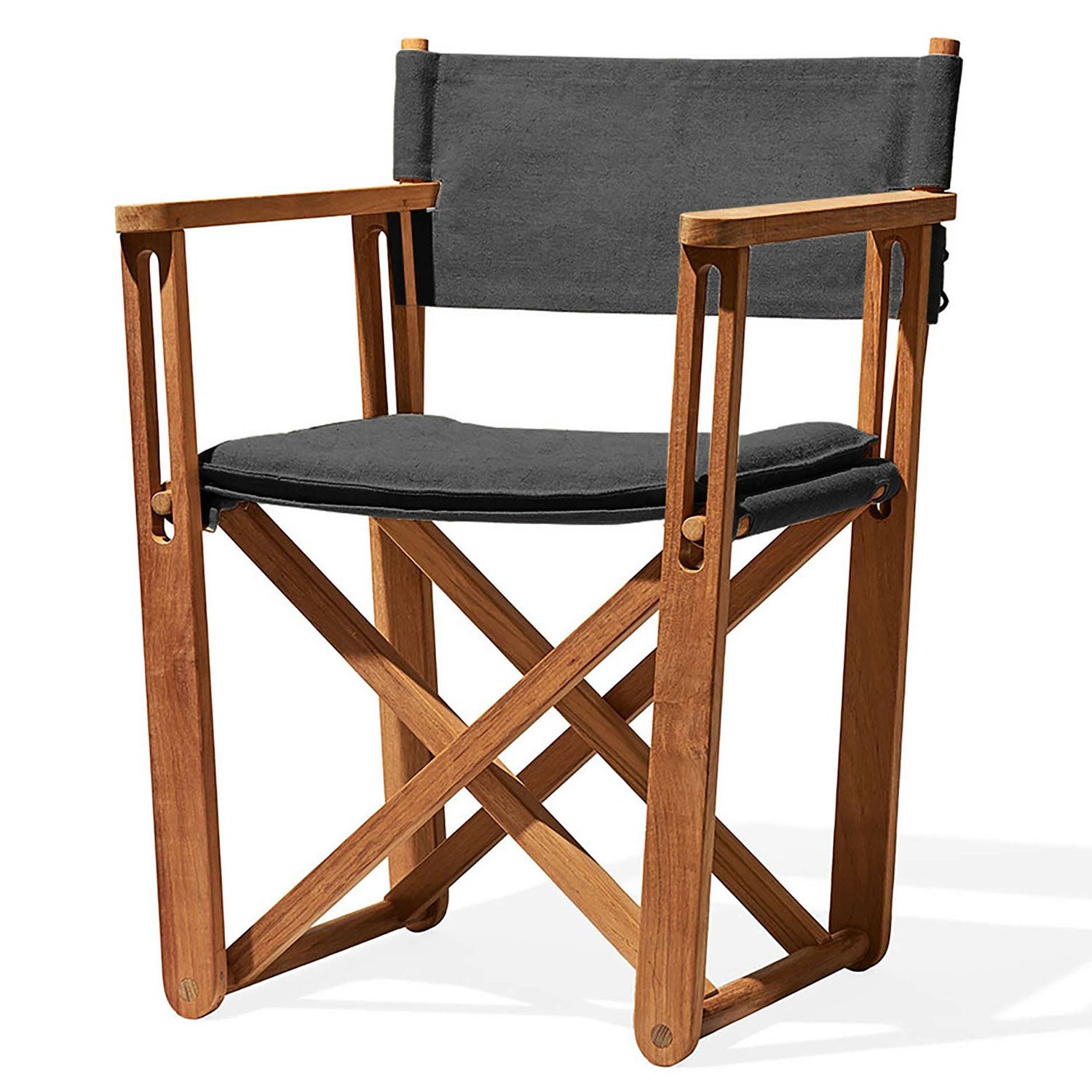 Kryss loungefåtölj teak 