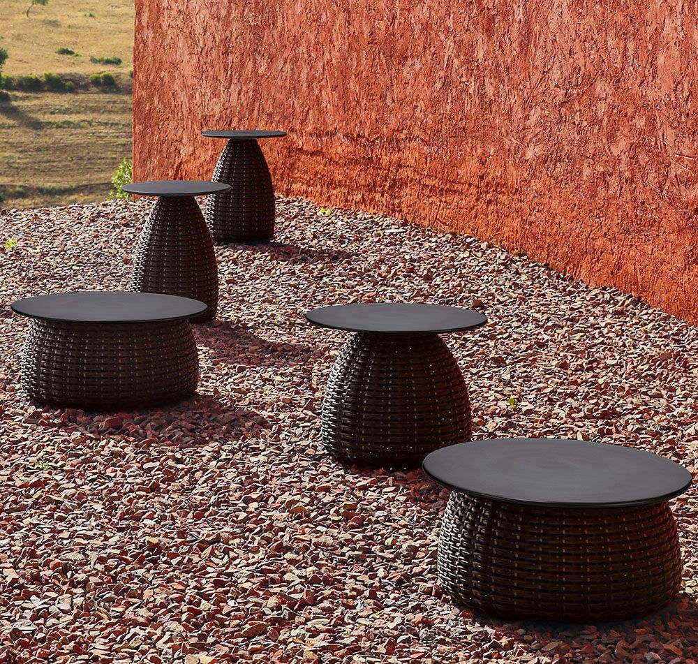 Porcini bord 61 cm taupe 