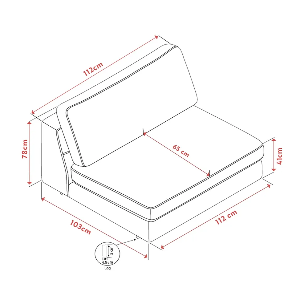 Duncan 1,5-sits tyg Robin ljusgrå