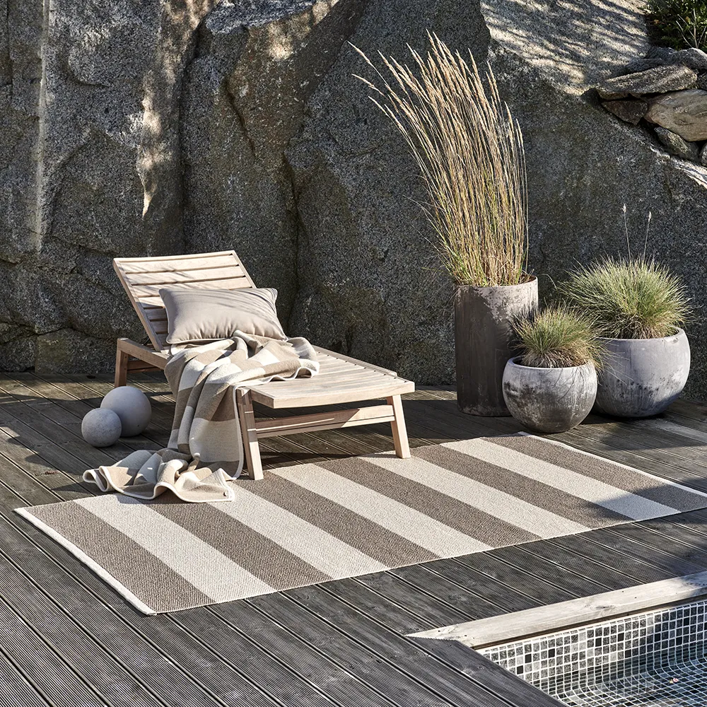 Bob pläd Mud/ Vanilla 140 x 180 cm