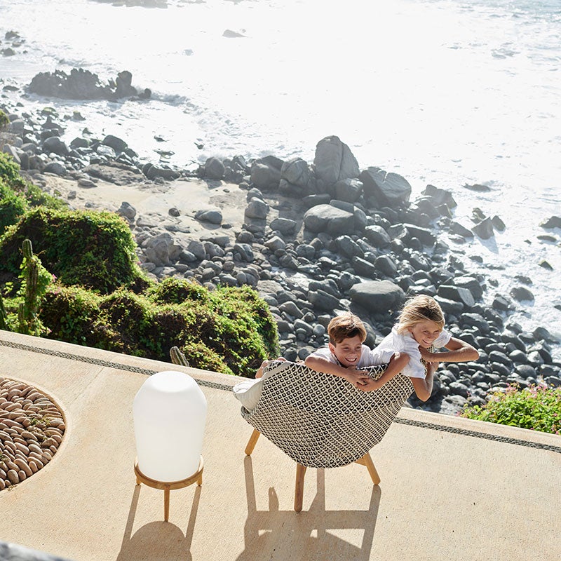 Mbrace loungefåtölj hög SEA SALT 