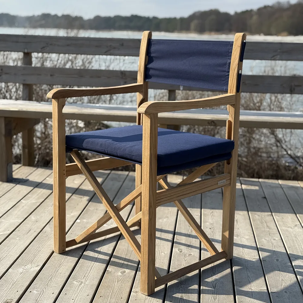 Haväng regissörstol blå