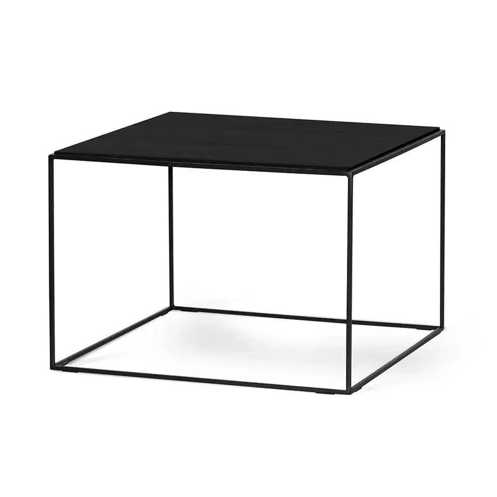 Lime soffbord 70x70 cm svart