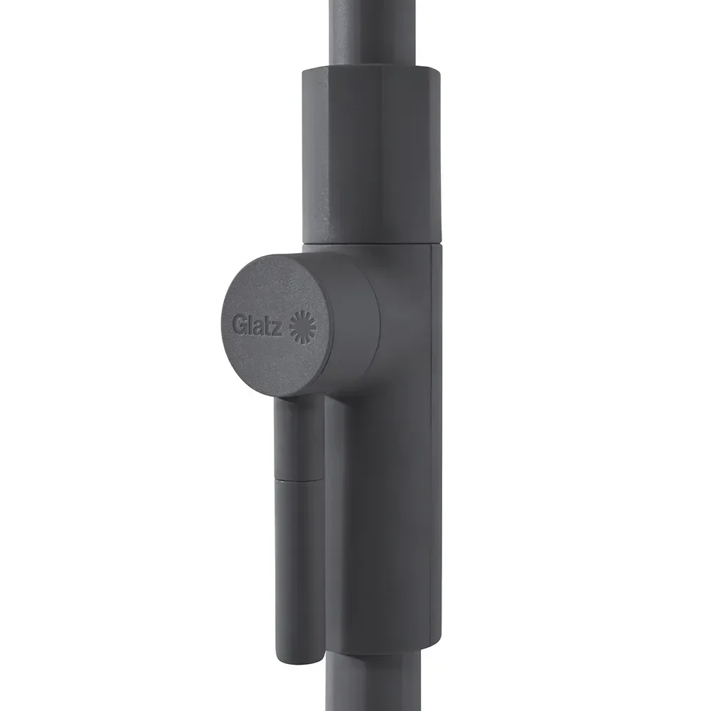 Twist parasoll 210x150 cm anthracite Kat.4 408 Black