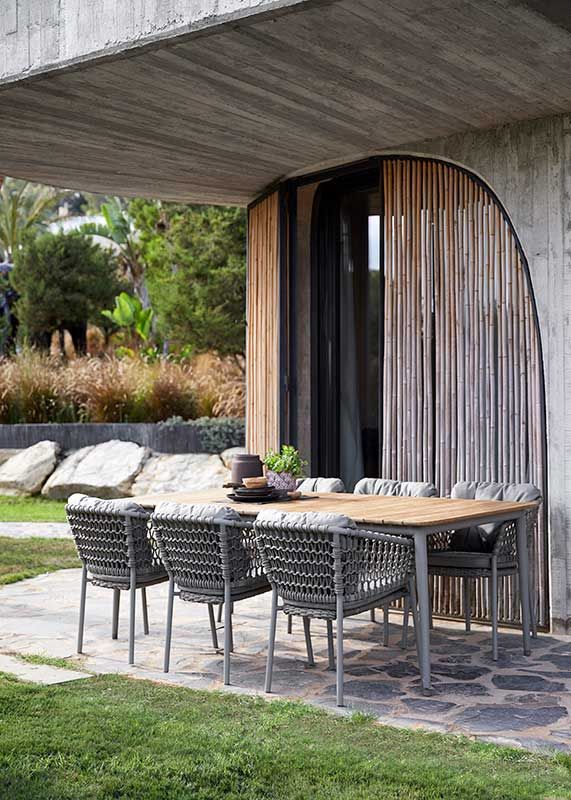 Ocean karmstol stapelbar Taupe