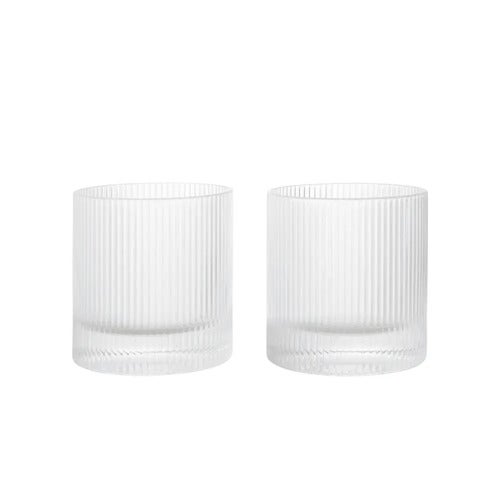 Ripple Tumbler Glas 2-pack Clear