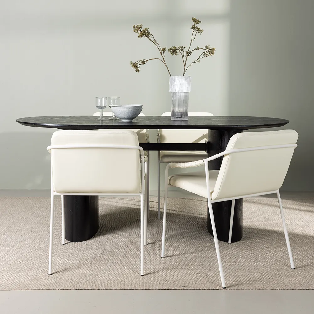 Tvist Matstol Beige PU 2-pack